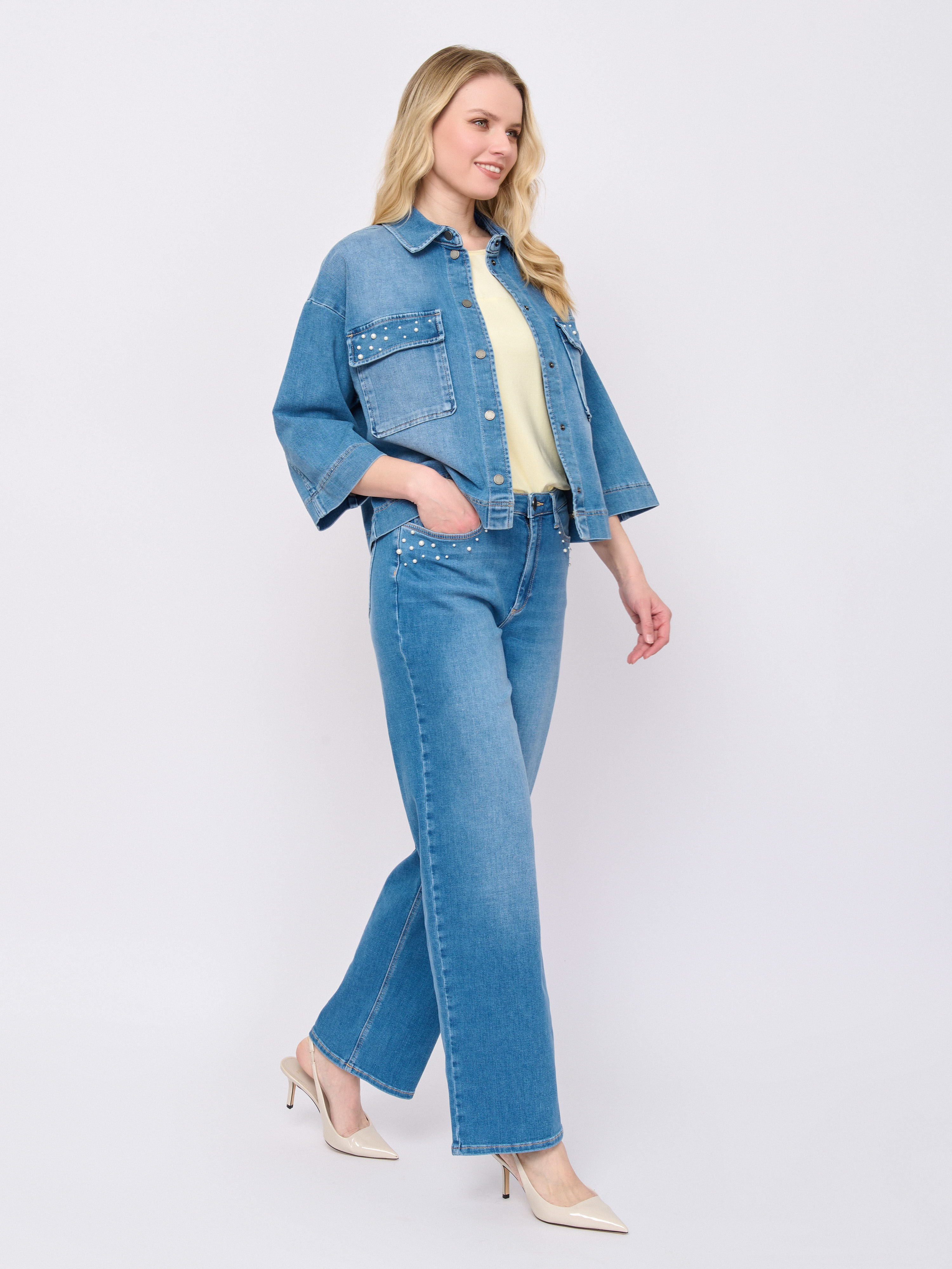 Э6579/3414/м/25-01 Брюки джинсовые Betty&Co