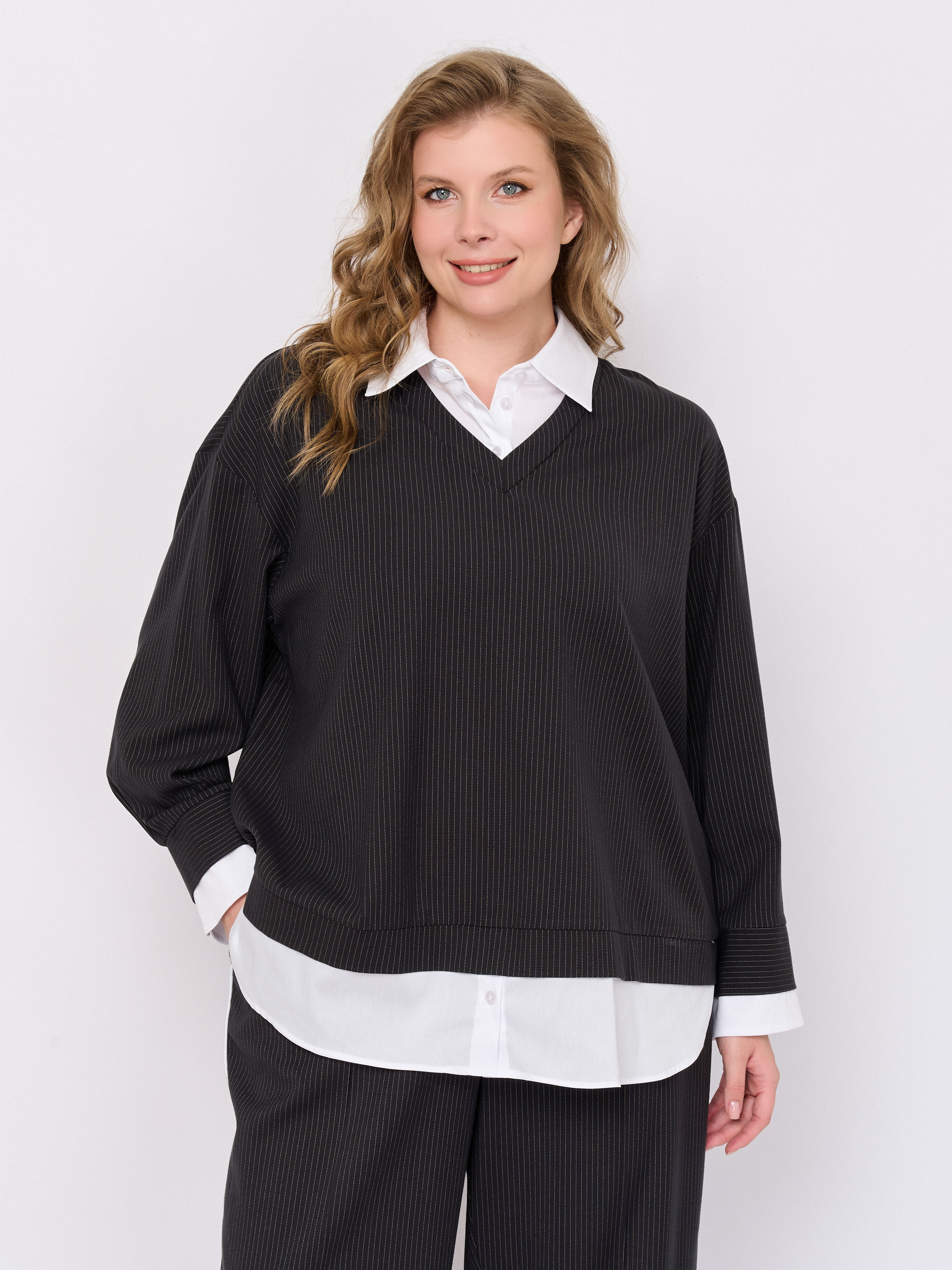 Э8401.1023/м/25-02 Блуза Mat Fashion